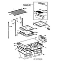 GE TBX19VIBDRWW shelf parts diagram