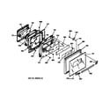 GE JGRP17WEW2WW oven door diagram