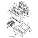 GE JBS27BY3 door & drawer parts diagram