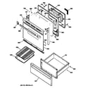 GE JBP66WY4 door & drawer parts diagram
