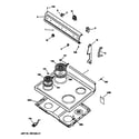 GE JBS03GV6 control panel & cooktop diagram