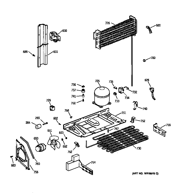 Hotpoint CTX21HABLRWW unit parts diagram