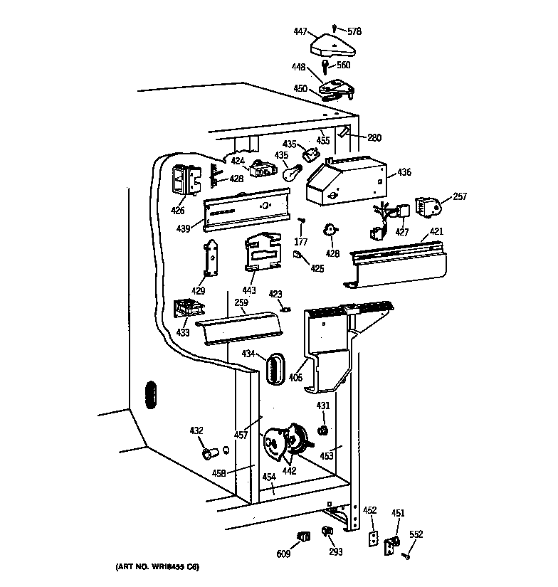 Hotpoint CST20KABAAD fresh food section diagram