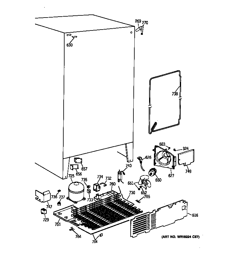 Hotpoint CST20KABAAD unit parts diagram