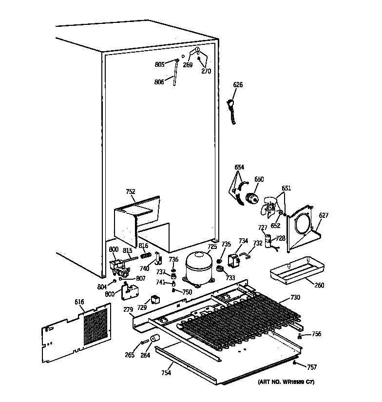 GE TFK28PFBAWW unit parts diagram