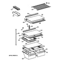 GE TBX18GABBRWW shelf parts diagram