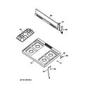 GE JGBS03PPA2AD cooktop diagram