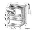 GE TBX21NIBLRAA fresh food door diagram
