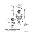 GE WKSR2100TBWW suspension, pump & drive components diagram