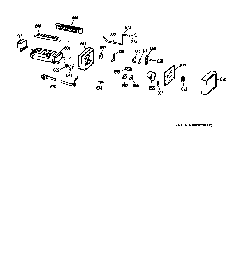 GE MTX18DABLRWW icemaker wr30x0327 diagram