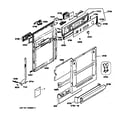 GE ZBD4800X escutcheon & door assembly diagram