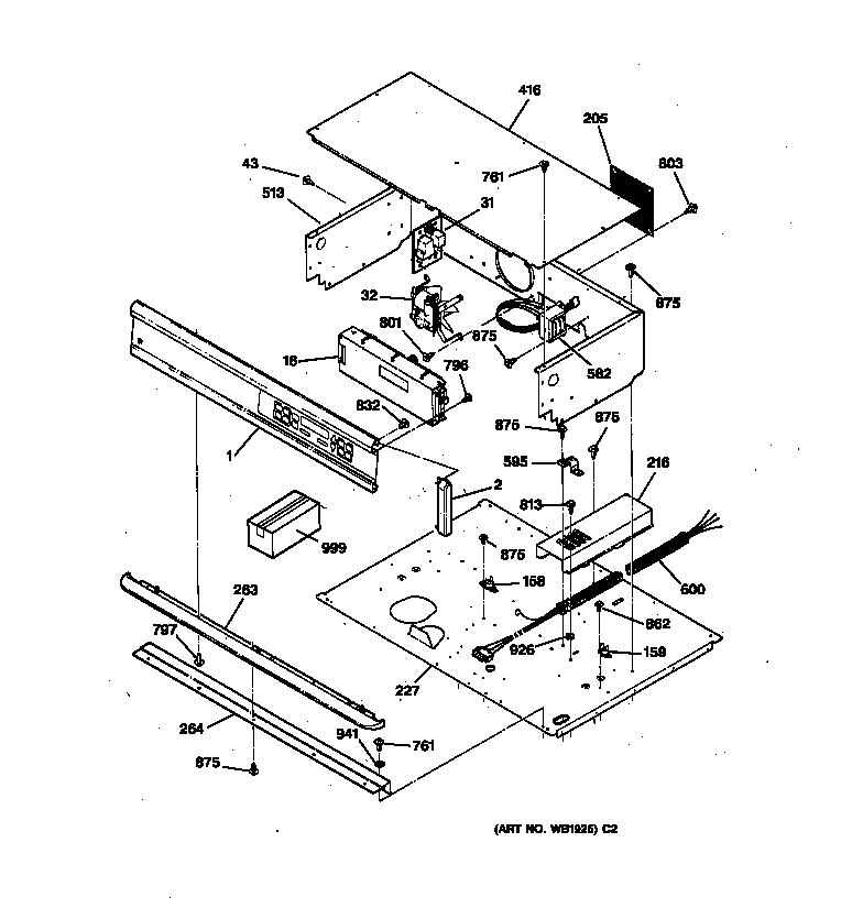 GE JTP54GV2BB control panel diagram