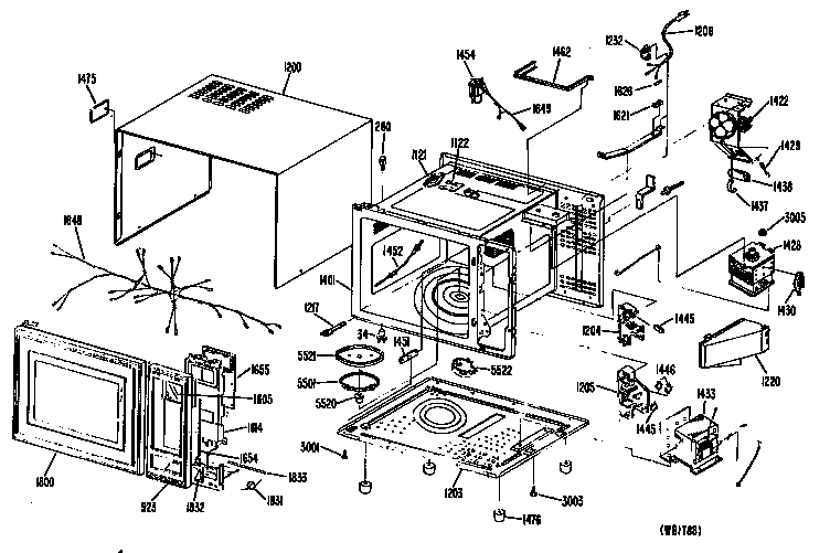 GE JE2810A03 microwave diagram
