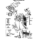 GE WWA7600SALAA cabinet and suspension asm diagram