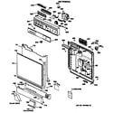 GE GSD1410T62AA door diagram