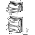 GE TBX14AYTBLWH doors diagram