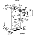 GE TBE18DATMRWH cabinet parts diagram