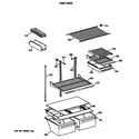 GE TBE18DATMRWH shelf parts diagram