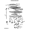 GE TBE18DATMRWH compartment separator parts diagram