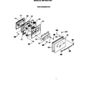 GE JBP15GIV1WH oven door section diagram