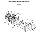 GE JSP38GT1BB oven door diagram