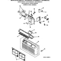 GE AZ31H15E3CV5 controls & grill assembly diagram