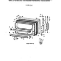 GE TBX19DAXJRAA freezer door diagram