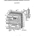 GE TBX19DAXJRAA fresh food door diagram