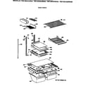 GE TBX19DAXJRAA shelf parts diagram