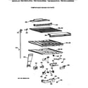 GE TBX19DAXJRAA compartment separator parts diagram