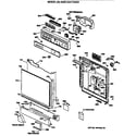 GE GSD1200T03XX control panel/door diagram