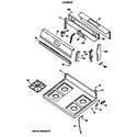 GE JGBS18EV3WW cooktop diagram