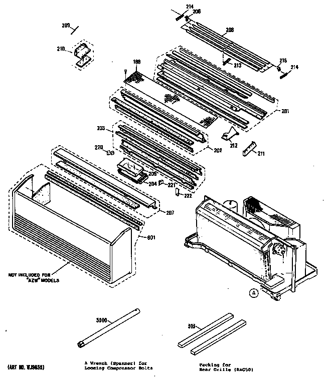 GE AZC312EDV2 cabinet diagram
