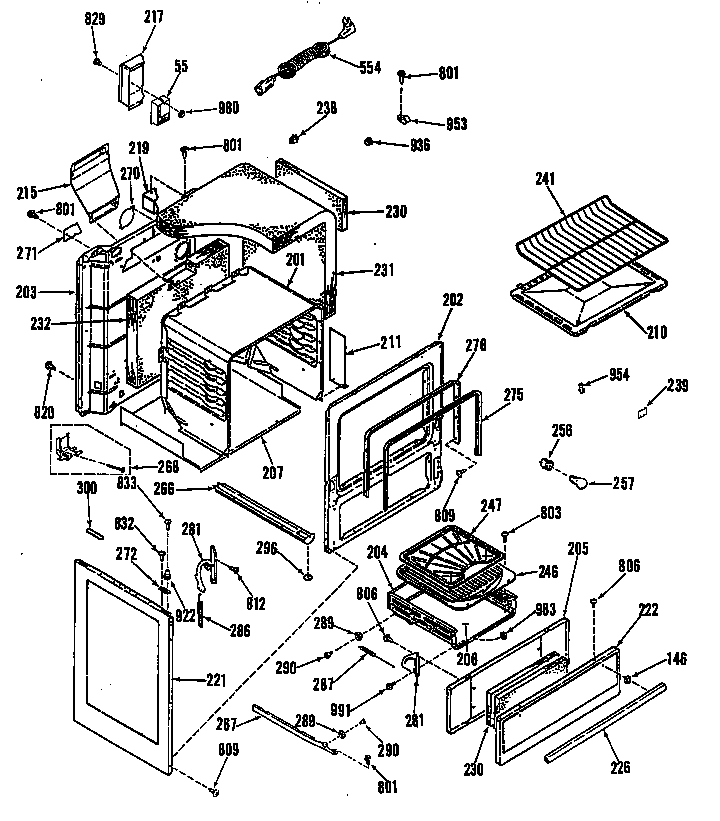 GE JLBS15GEK1 body diagram