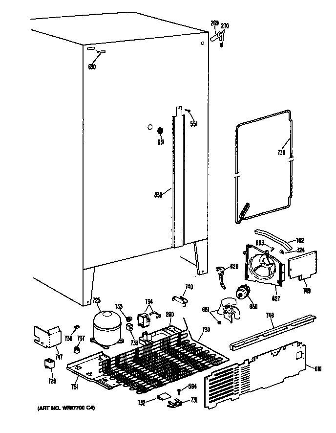 GE TFX22ZRAWH unit diagram