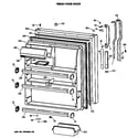 GE TBH21MASPRWH fresh food door diagram