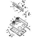 GE JBS27GT1 control panel/cooktop diagram