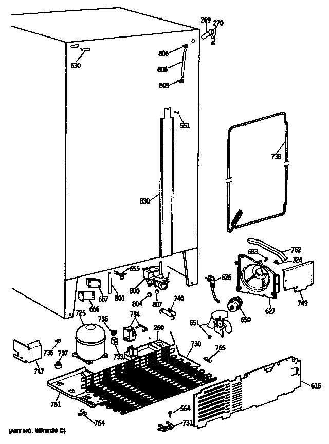 GE TFK22PRSMAA compressor diagram