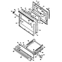 GE JGBC15GER5 door/drawer diagram