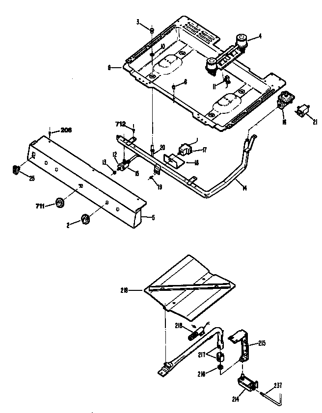 GE JGBC17GER3 gas lines diagram