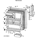 GE TBH21JATERWH fresh food door diagram