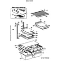 GE TBH21JATERWH shelf parts diagram
