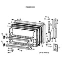 GE TBX24JISLRAD freezer door diagram