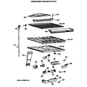 GE TBX24JISLRAD comparment separator parts diagram