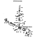 GE GSD1910T65AA motor-pump mechanism diagram