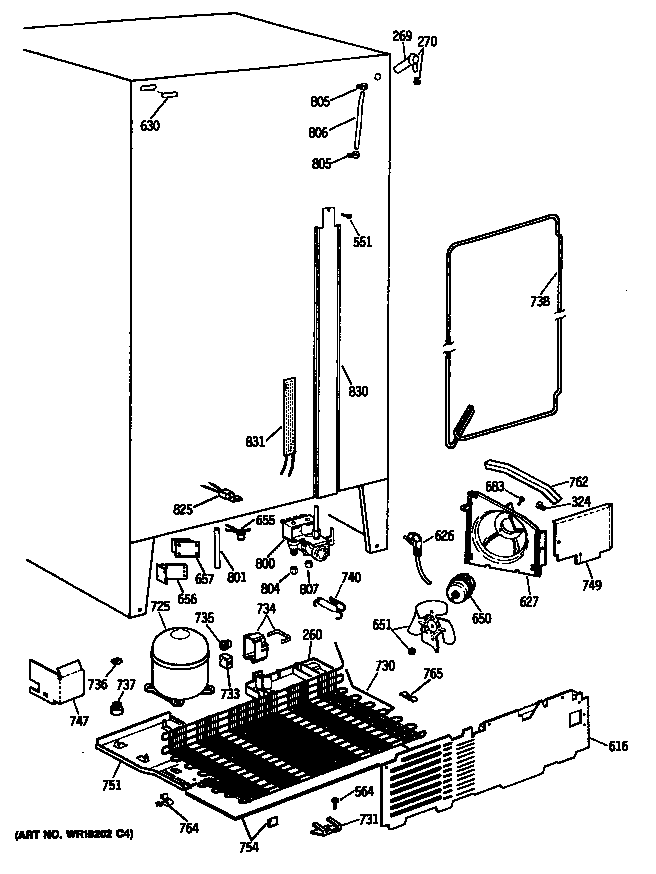 GE TFK24ZFTCAD compressor diagram