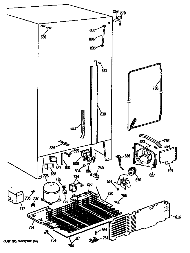 GE TFK27ZFTCAD compressor diagram