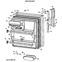 GE TBE18JASTRWH fresh food door diagram