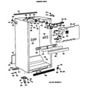 GE TBT18JATERAD cabinet parts diagram