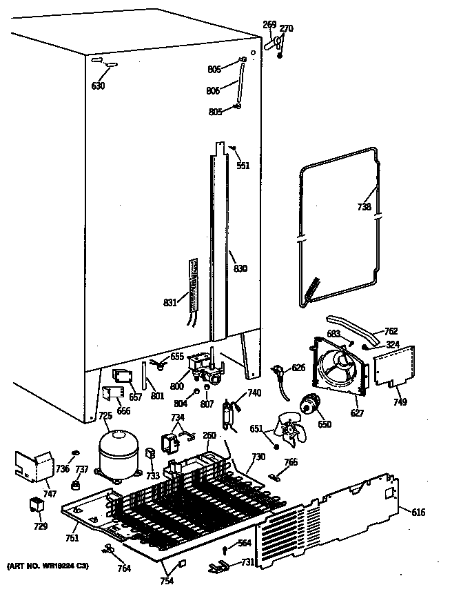 GE TFG27PFVABB compressor diagram
